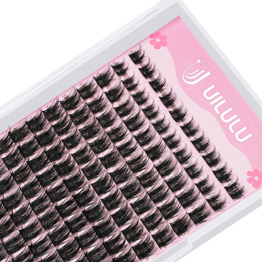 Lash Clusters D Curl Fluffy Individual Lashes 0.07D 10-18 MIX 120 Eyelashes Clusters Lashes DIY Lash Extensions at Home False Lashes Wide Band Wispy Eye Lash Clusters U05 Lash