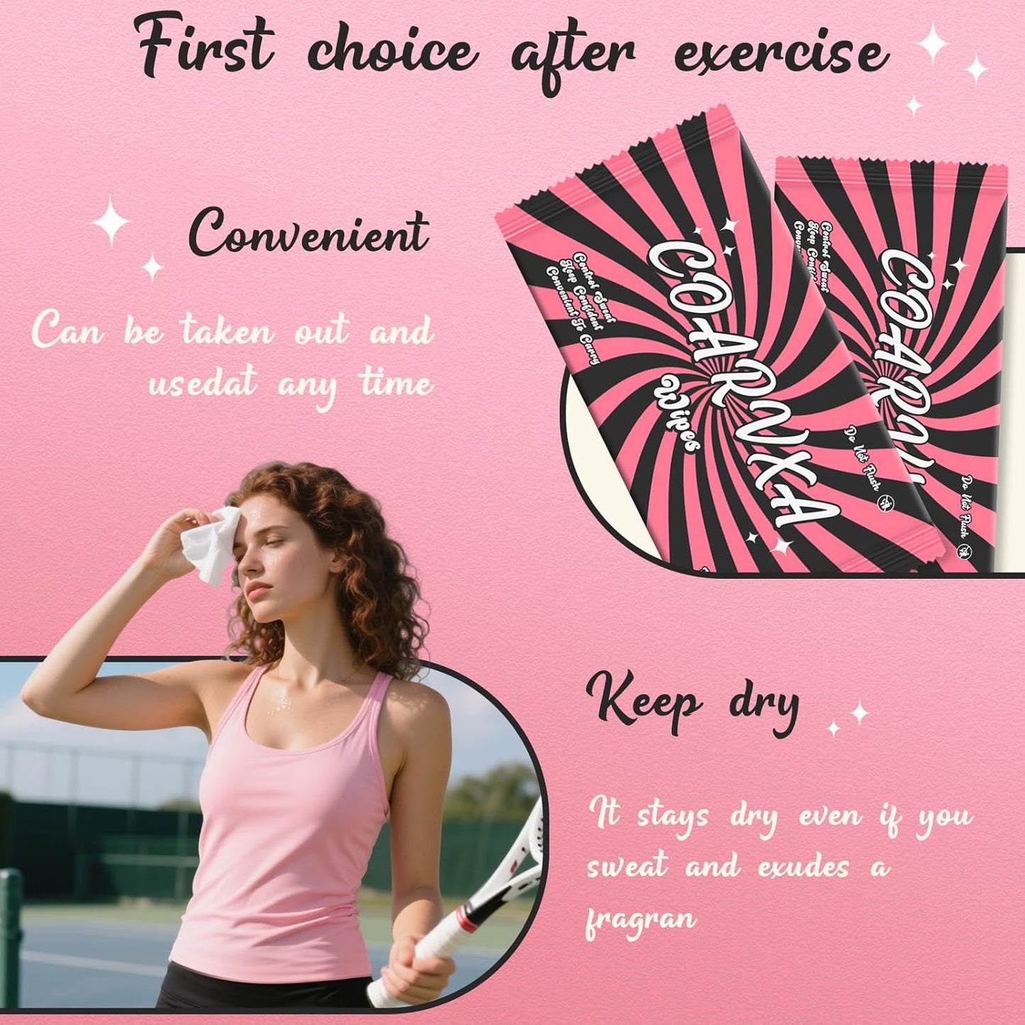 Pink Fresh Body Wipes 50 pieces of deodorant Wipes And Travel Deodorant Individually Wrap Hypoallergenic Mini Deodorant And Travel To Clean Skin For Female Male Teenagers