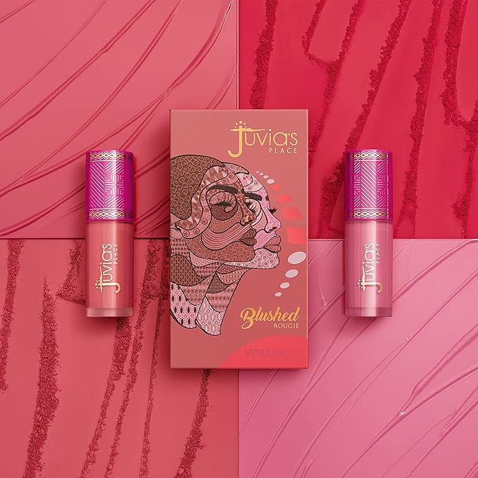 Juvia's Place Blushed Liquid Blush BlushLily - Dewy Tint Cheeks Makeup Glow Pigment Effortless Beauty Long Lasting Cosmetics Soft Creamy Natural Buildable All Skin Color Light Flawless Finish Blend