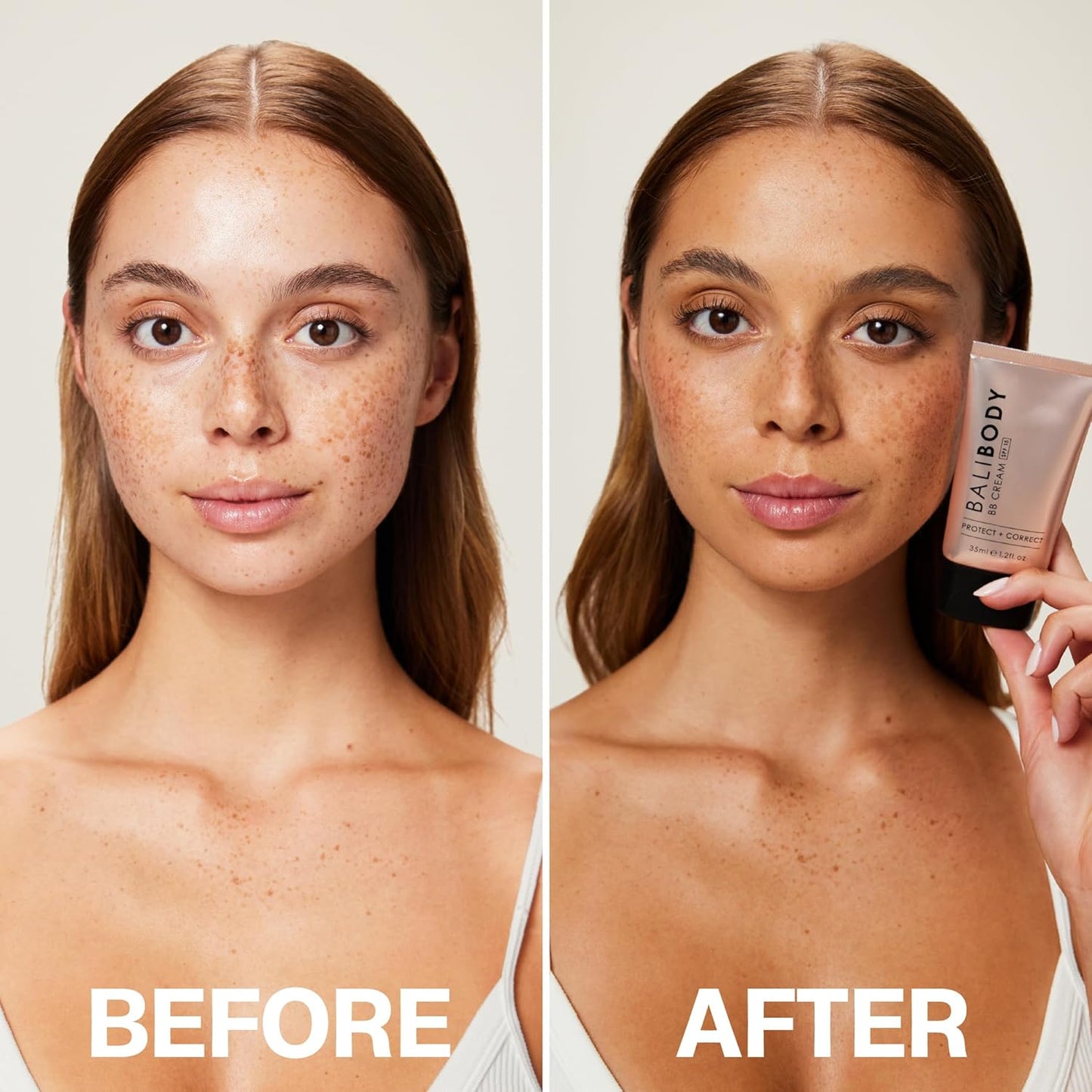 Bali Body BB Cream SPF15 - Natural Shade | Tinted Sheer Face Cream with Hyaluronic Acid & Marine Collagen | Paraben Free, For All Skin Types | Vegan, Cruelty Free Australian Made (35 ml/1.2 fl oz)