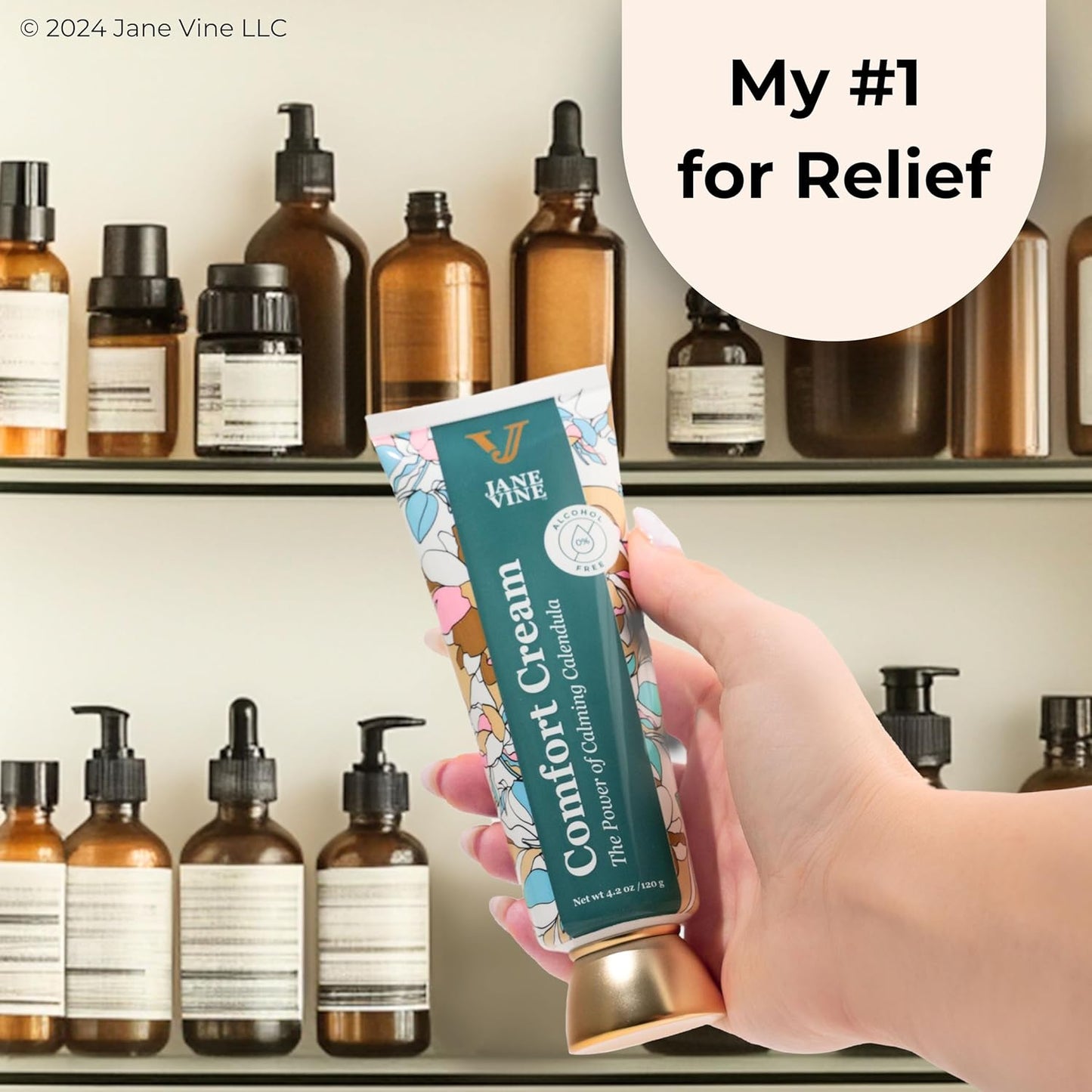 Calendula Cream – Radiation Relief Cream and Sunburn Relief for Itchy or Sun-Exposed Skin – With Aloe, Jojoba, and Dandelion – Alcohol Free & Unscented Calendula Ointment – 4.2 oz