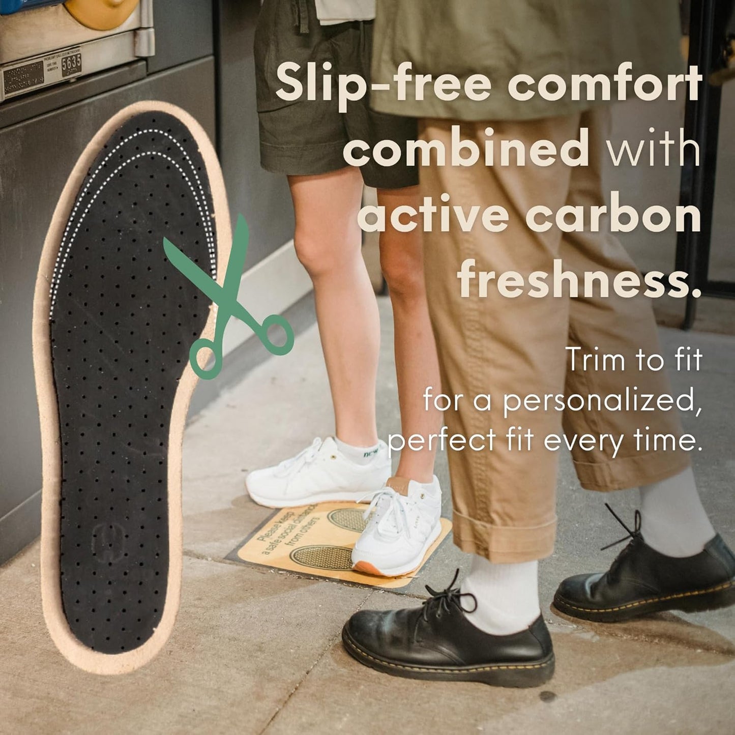 HANDARTE Leather Sockless Shoe Insoles | Thin Dress Shoe Inserts for Men | 100% Natural Goatskin - ChromeFree, Anti Sweat & Anti-Odor (US W10/M8.5 | EU42)