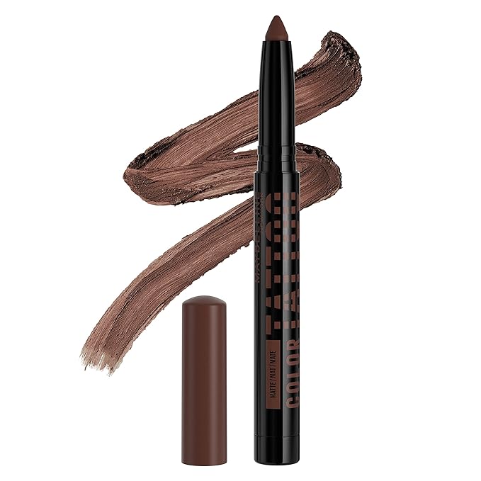 Maybelline Color Tattoo Longwear Multi-Use Eye Shadow Stix, Eye Makeup, I am Determined (Dark Brown Matte)