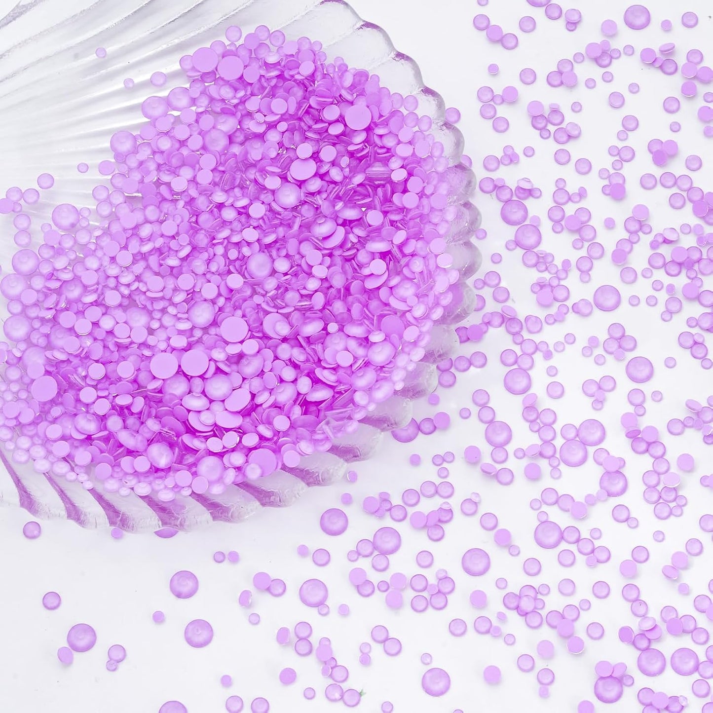 Mocha Lt.Purple Flatback Rhinestones, Glass Rhinestones for Nail Art and Craft, Glue Fix, Loose Crystal Gemstones(Mocha Lt.Purple, SS8, 1440pcs, 2.3-2.5mm)