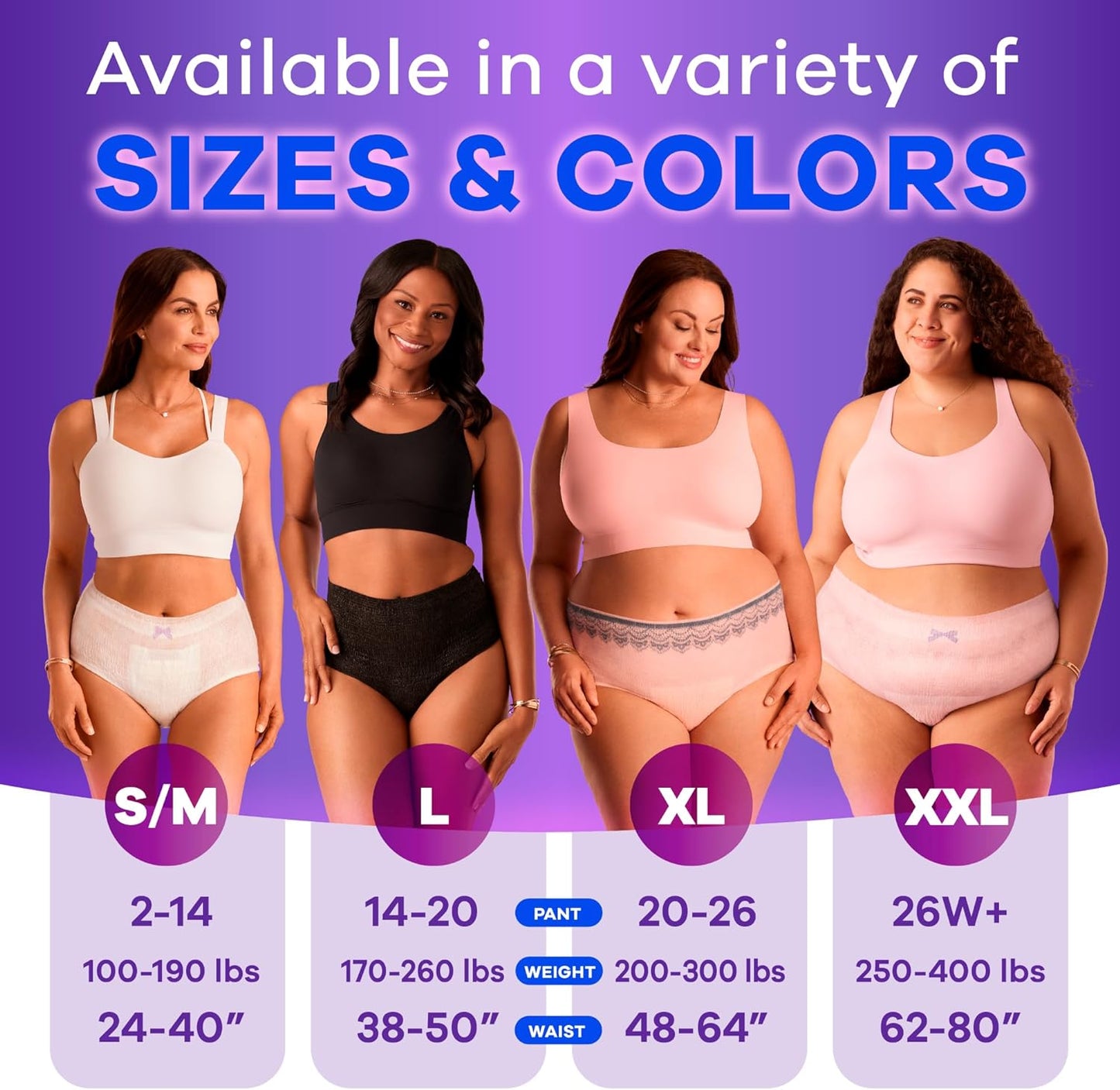 Always Discreet Adult Incontinence & Postpartum Underwear for Women, Maximum, Large, 17 Count (Packaging May Vary)