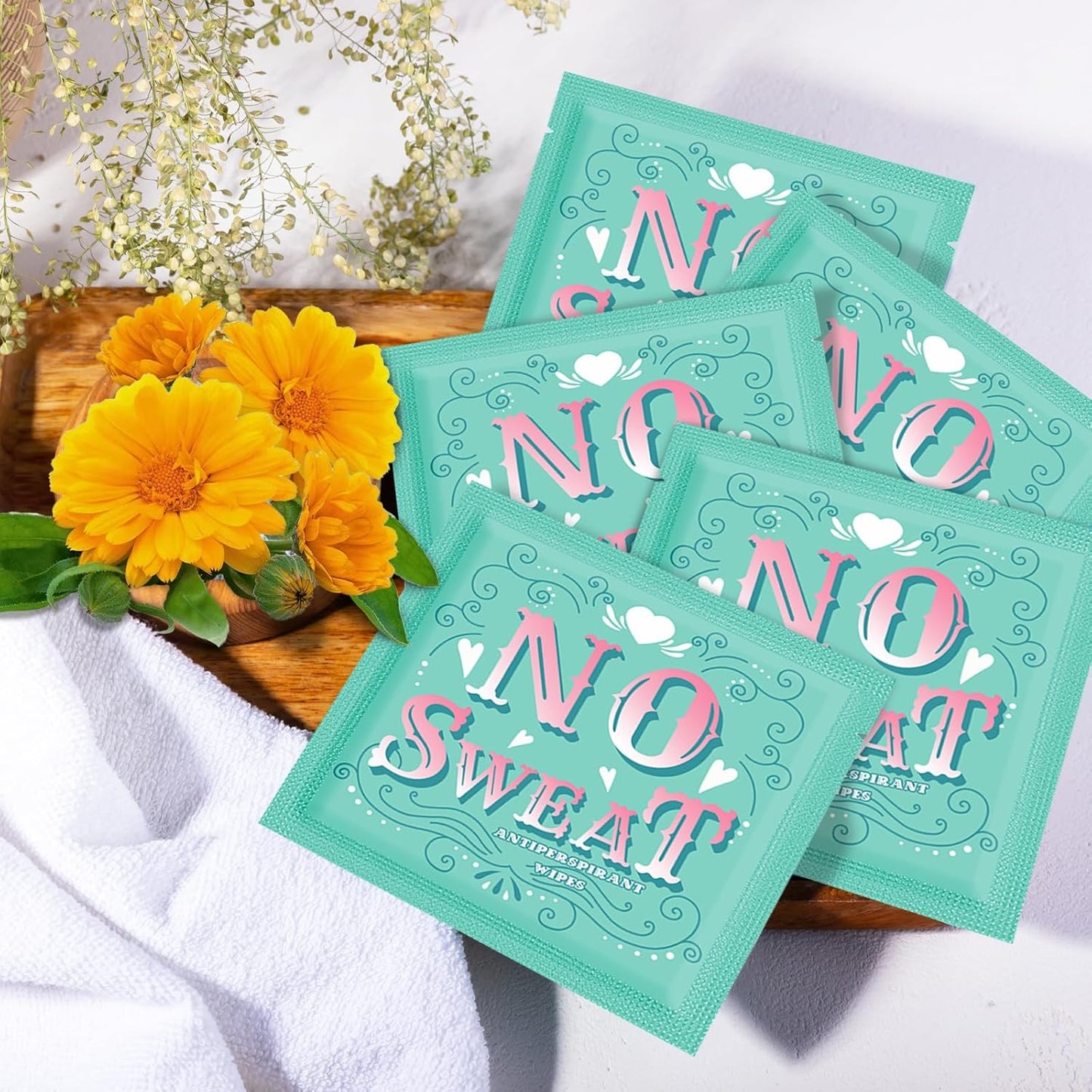 Body Wipes 50 pieces of Antiperspirant deodorant Wipes And Travel Deodorant Individually Wrap Hypoallergenic Mini Deodorant Underarm Sweating And Travel To Clean Skin For Female Male Teenagers