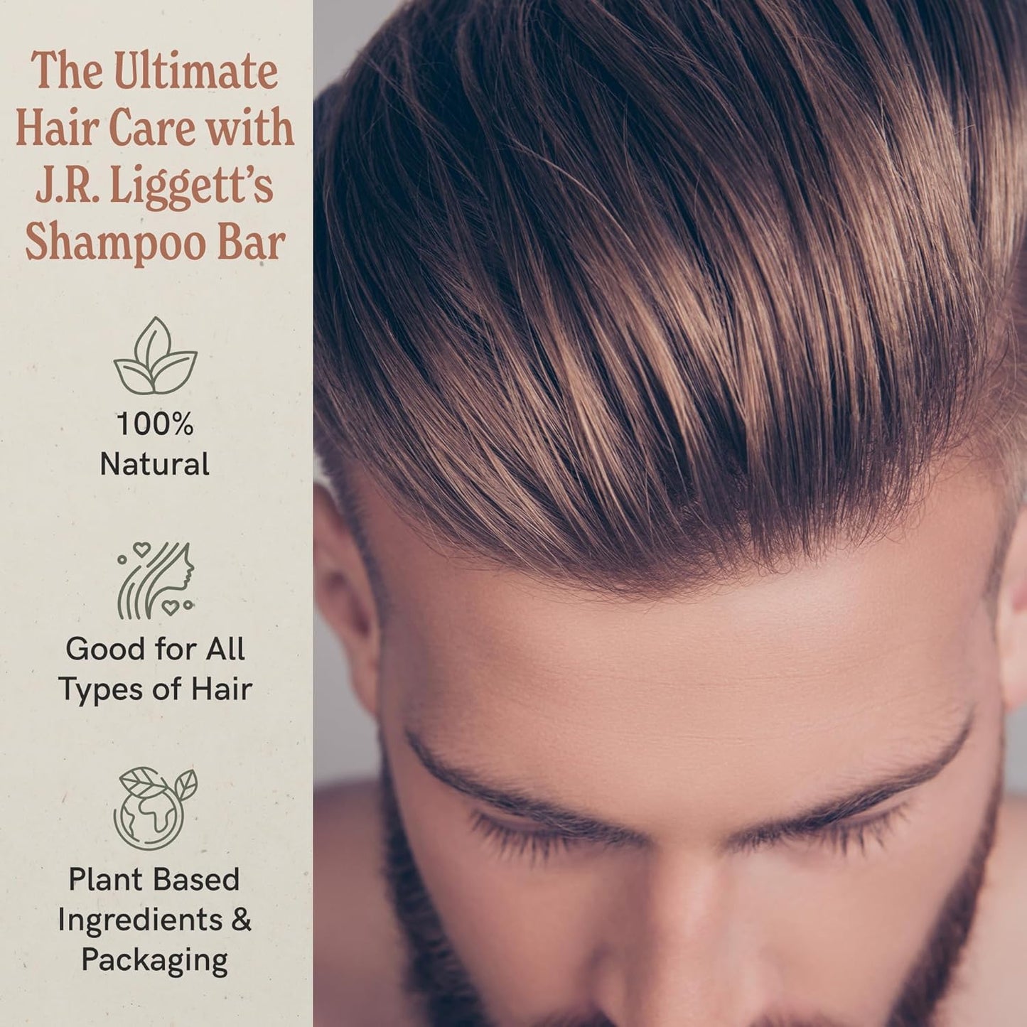 J·R·LIGGETT'S Shampoo Bar - Tea Tree Formula, All Natural Solid Shampoo Bar for Hair with Coconut Oil & Almond Oil, Sulfate Free, GMO Free, Fragrance-Free, Managing Scalp Conditions, 3.5 oz - 3 Pack