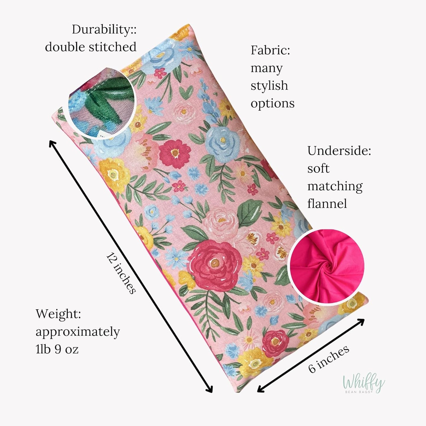 Microwave Heating Pad Filled With Flax Seed and Choice of Dried Herbs, Herbal Cold Pack, Good Size for Back Pain and Cramps, Hot and Cold Therapy, 6" x 12" (Sloth, No Added Herbs)