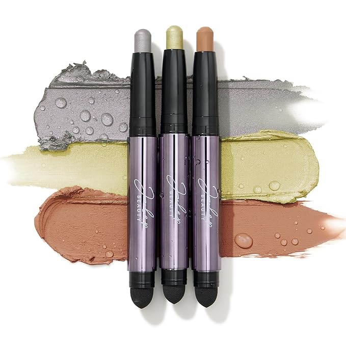 Julep Eyeshadow 101 Cream-to-Powder Waterproof Shadow Stick – Meadow Shimmer – Long-Lasting, Crease-Proof, Earthy Green Shimmer Cream Eyeshadow with Built-in Smudger