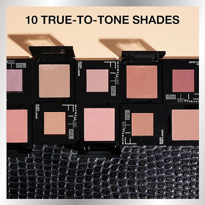 Maybelline Fit Me Blush, Lightweight, Smooth, Blendable, Long-lasting All-Day Face Enhancing Makeup Color, Coral, 1 Count