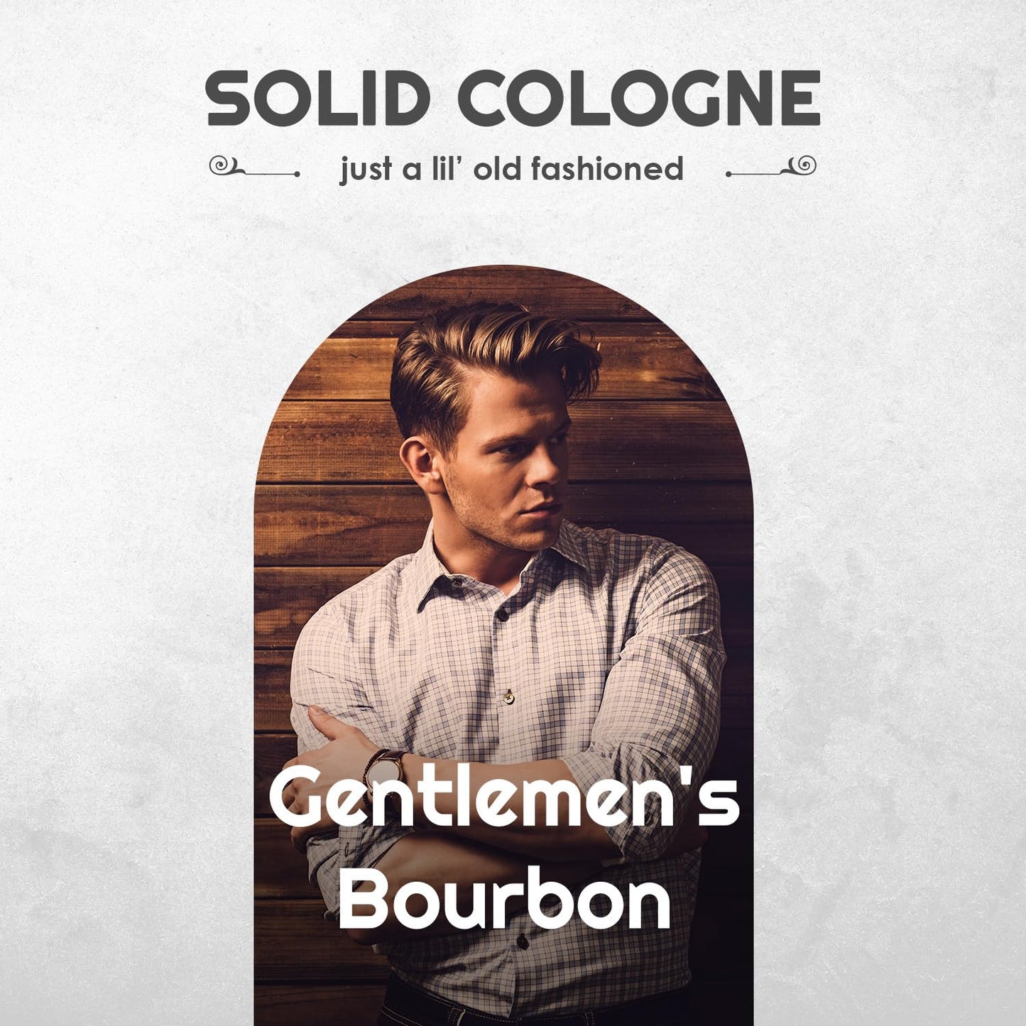 Gentlemen's Bourbon Solid Cologne - Natural Men's Travel Size Cologne - Wax Perfume (3/4 Ounce, Pack of 1)