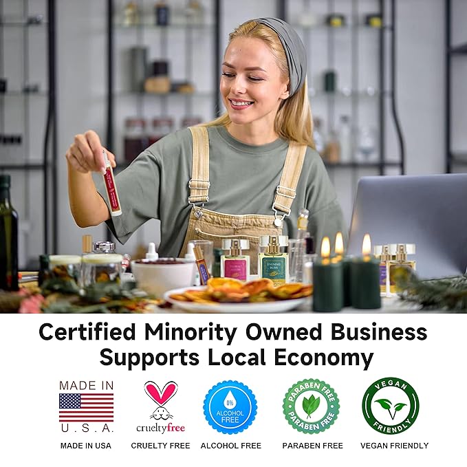 Zoha Jasmine Bloom - Jasmine Perfume for Women and Men, Alcohol Free Perfume Oil Roll On, Long Lasting Natural Clean Fragrance Oil base, 6ml Roller