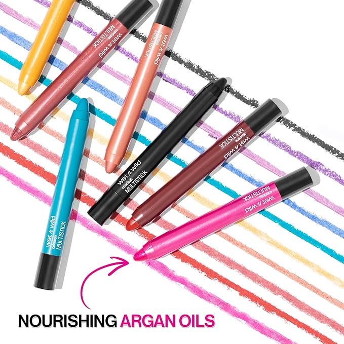 wet n wild Color Icon Cream Eyeshadow Makeup Multi-Stick Teal Not So Calm Waters (Pack of 2)