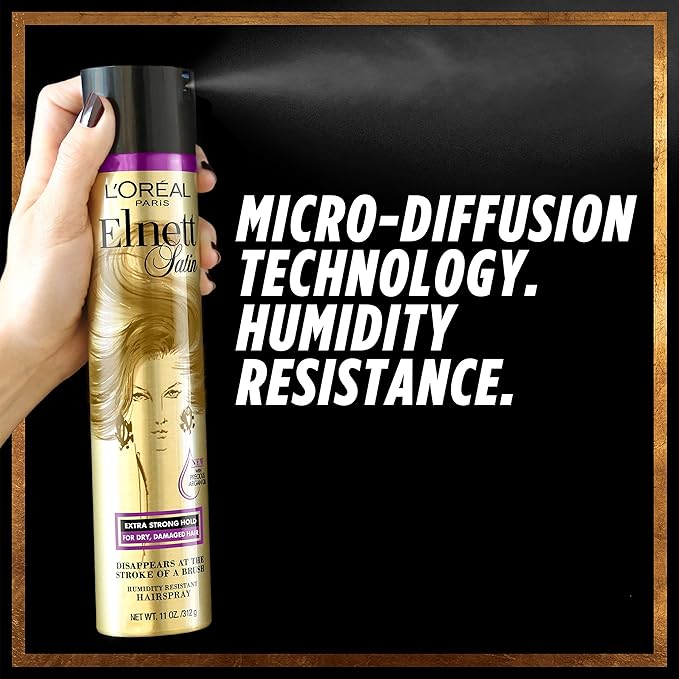 L'Oreal Paris Elnett Satin Precious Oils Hairspray 11 Ounce (1 Count)