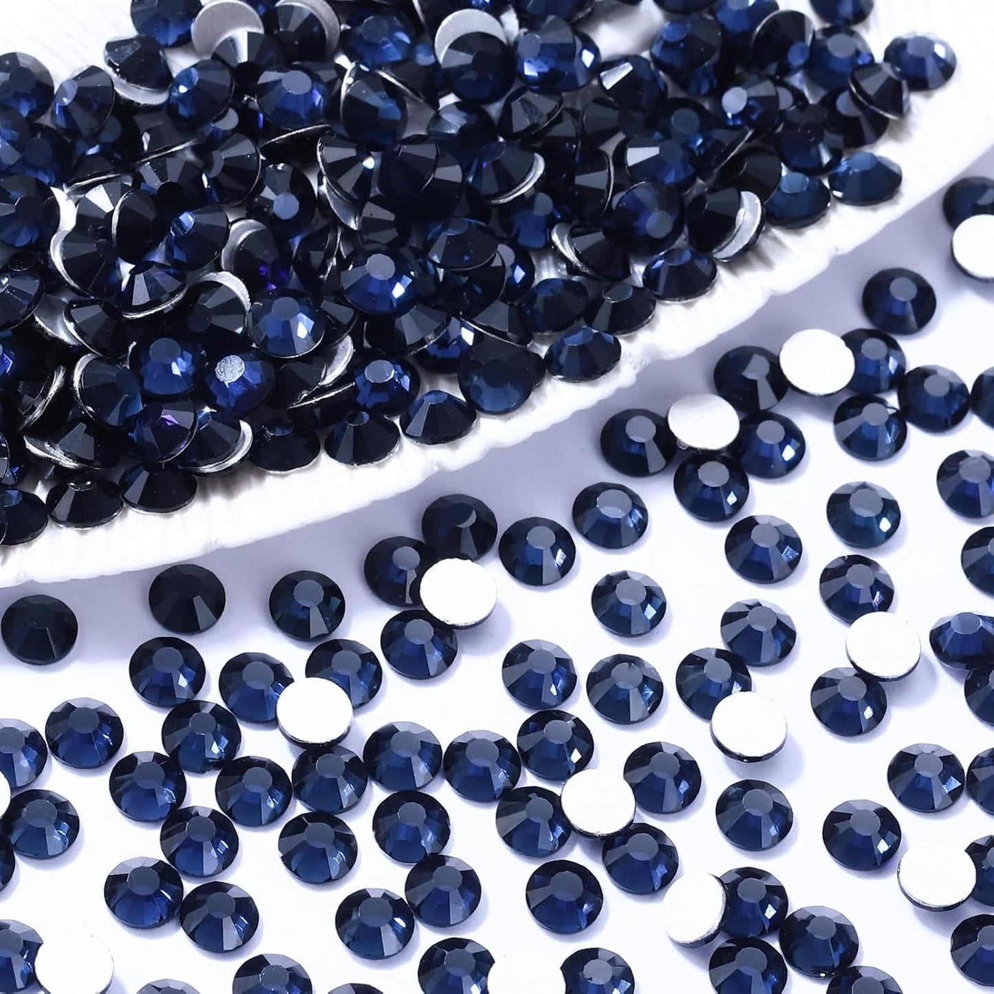 Montana Flatback Rhinestones, Glass Rhinestones for Nail Art and Craft, Glue Fix, Loose Crystal Gemstones(Montana, SS20, 1440pcs, 4.6-4.8mm)