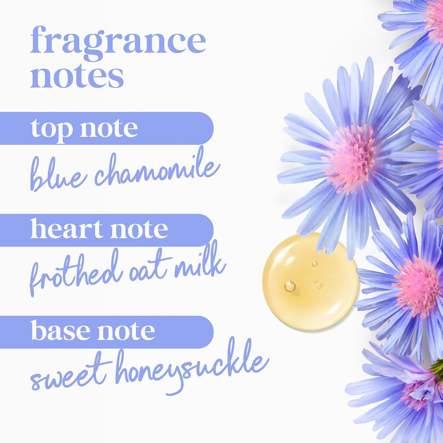 Dove Body Wash with Pump Anti-Stress Blue Chamomile & Oat Milk, for 24hr Lotion-Soft Skin Moisturizing Skin Cleanser with No Sulfates No Parabens 30.6 oz