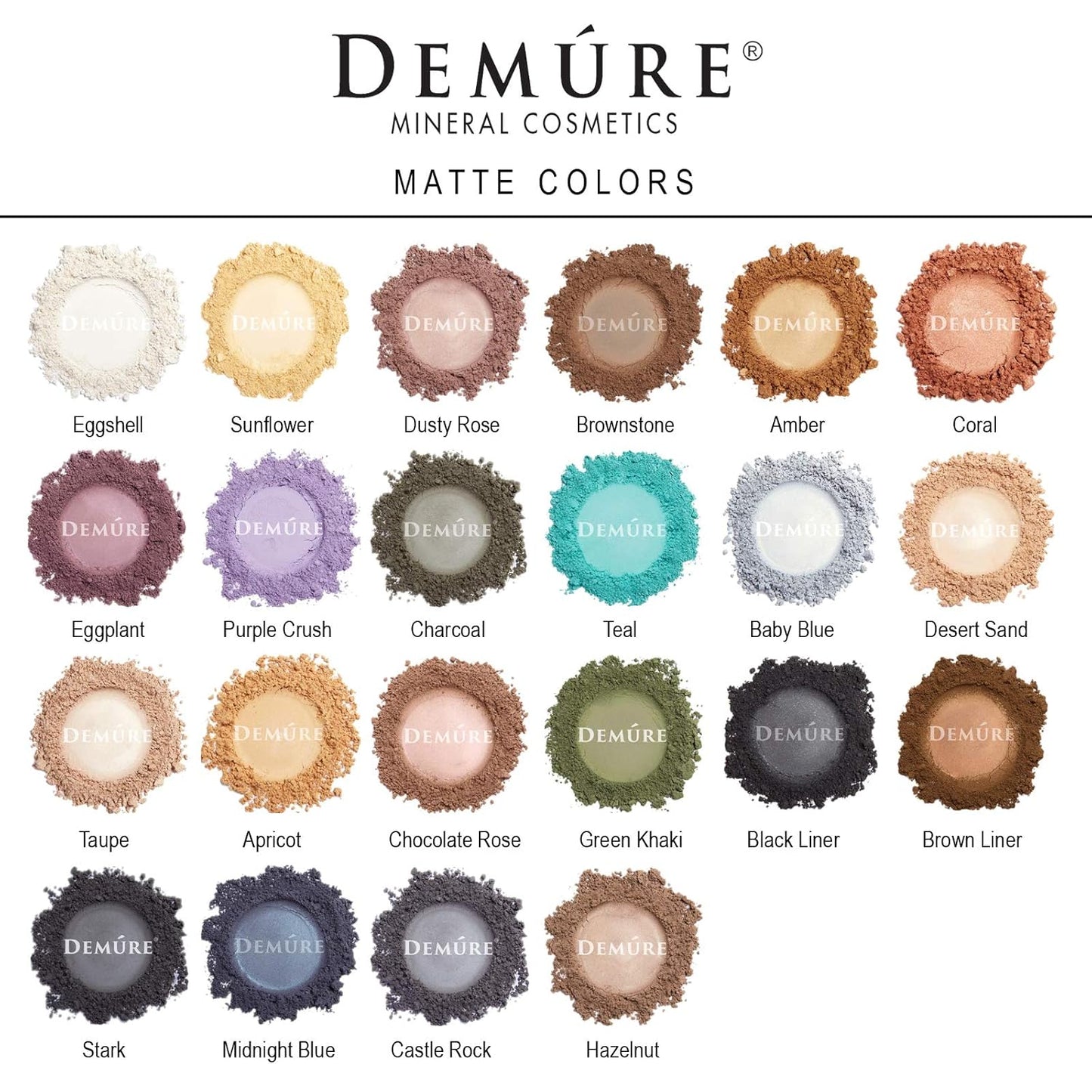 Demure Mineral Make Up (Midnight Blue) Eye Shadow, Matte Eyeshadow, Loose Powder, Eye Makeup, Professional Makeup