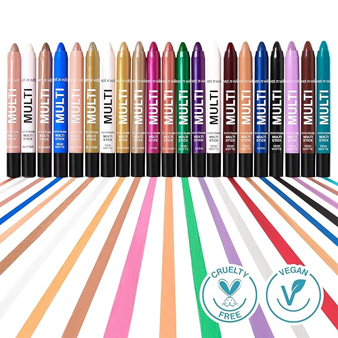 wet n wild Color Icon Cream Eyeliner Eyeshadow Multi-Stick, Moisturizing, Nourishing Velvety Cream-to-Powder Buildable & Blendable Formula, Cruelty-Free & Vegan - Not So Calm Waters