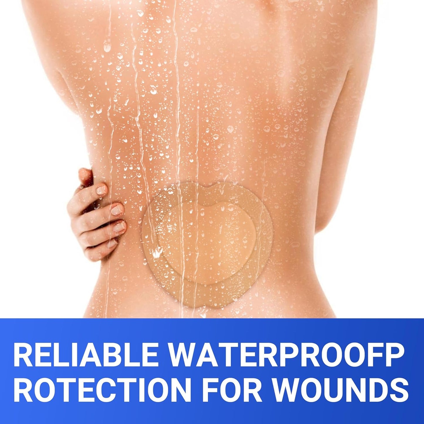 Large Waterproof Bandages 7X7 Silicone Foam Dressing for Sensitive Skin Wound Care, Adhesive Cohesive Pad with Border for First Aid, Post Surgical and Burn, Pressure, Scar Healing (5 PCS)