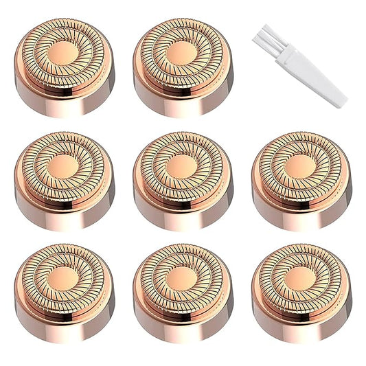 Refill for Flawless Replacement Heads Compatible with Finishing Touch Facial Hair Removal tool for Women As Seen On TV, 8-pc Pack