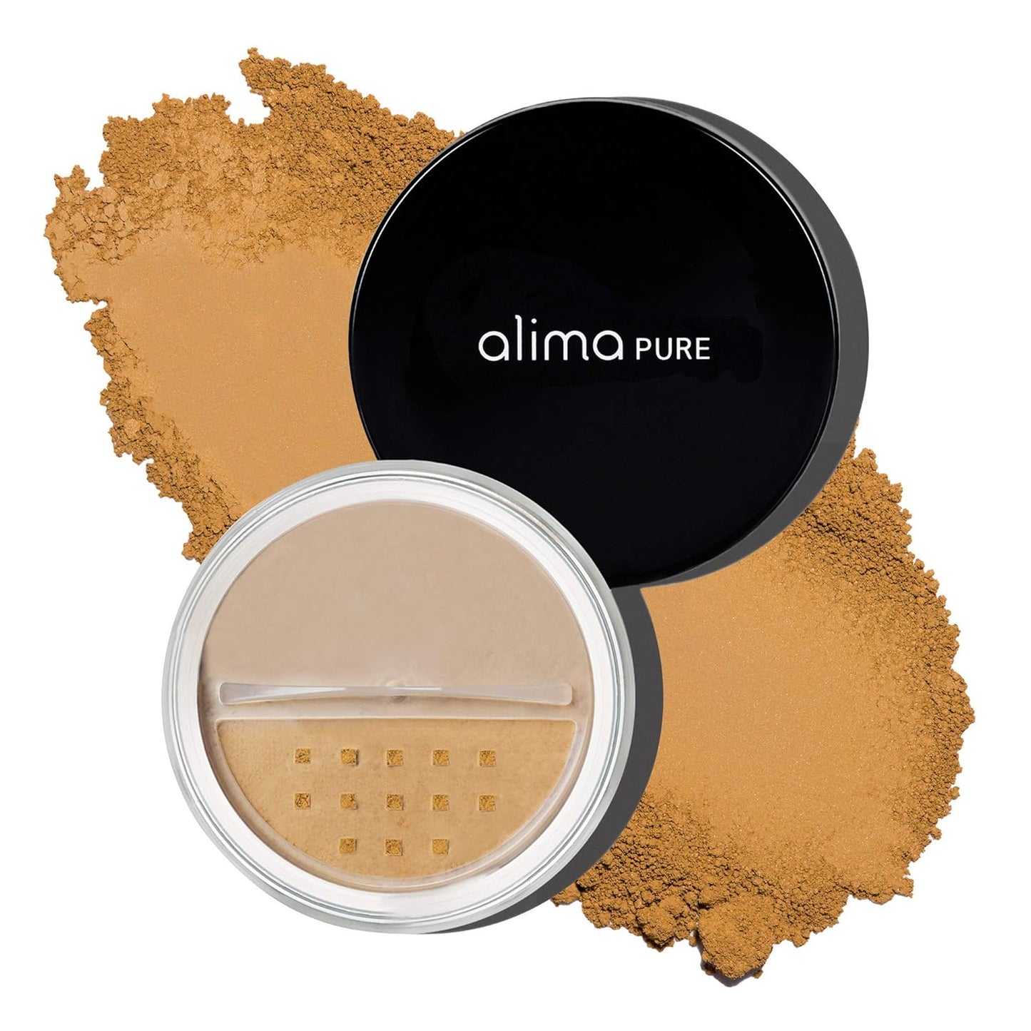 Alima Pure Matte Foundation Loose Mineral Powder Foundation Makeup, Loose Powder Makeup Oil Free Talc Free Powder, Natural Makeup Mineral Foundation Full Coverage Natural Foundation Powder .16 oz/4.5g