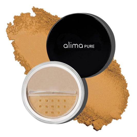 Alima Pure Matte Foundation Loose Mineral Powder Foundation Makeup, Loose Powder Makeup Oil Free Talc Free Powder, Natural Makeup Mineral Foundation Full Coverage Natural Foundation Powder .16 oz/4.5g