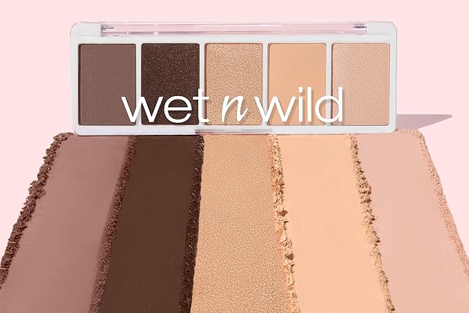 wet n wild Color Icon Eyeshadow Makeup 5 Pan Palette, Matte, Shimmer, Metallic, Long Wearing, Rich Buttery Pigment, Cruelty Free - Gold Whip