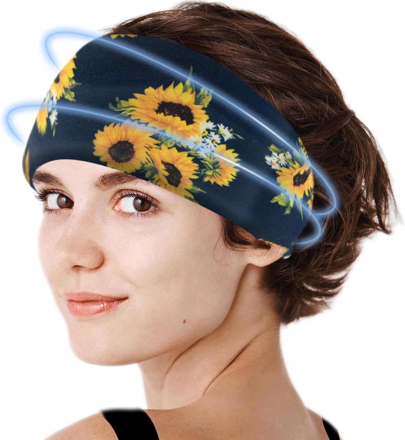 Crimmy Migraine Headache Relief Cap, Cooling Gel Headband Neck Wrap Hat Mask, Soothing Ice Pack Head Face Cold Compress for Tension Stress & Hangover