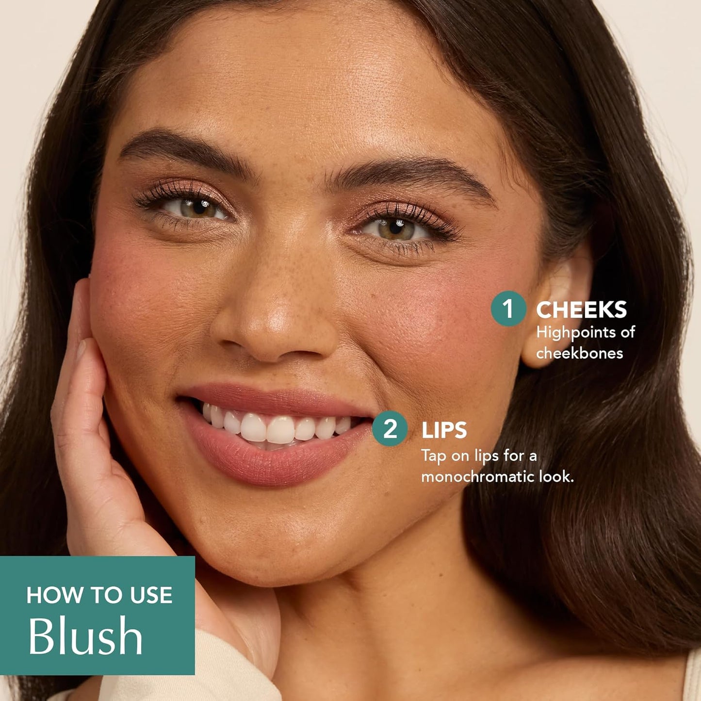 Thrive Causemetics Triple Threat Color Stick: Cream Blush Stick with Vitamin E, Evening Primrose Oil, Waterproof Smudge Proof Face Makeup Formula, Tessa (Berry Matte)