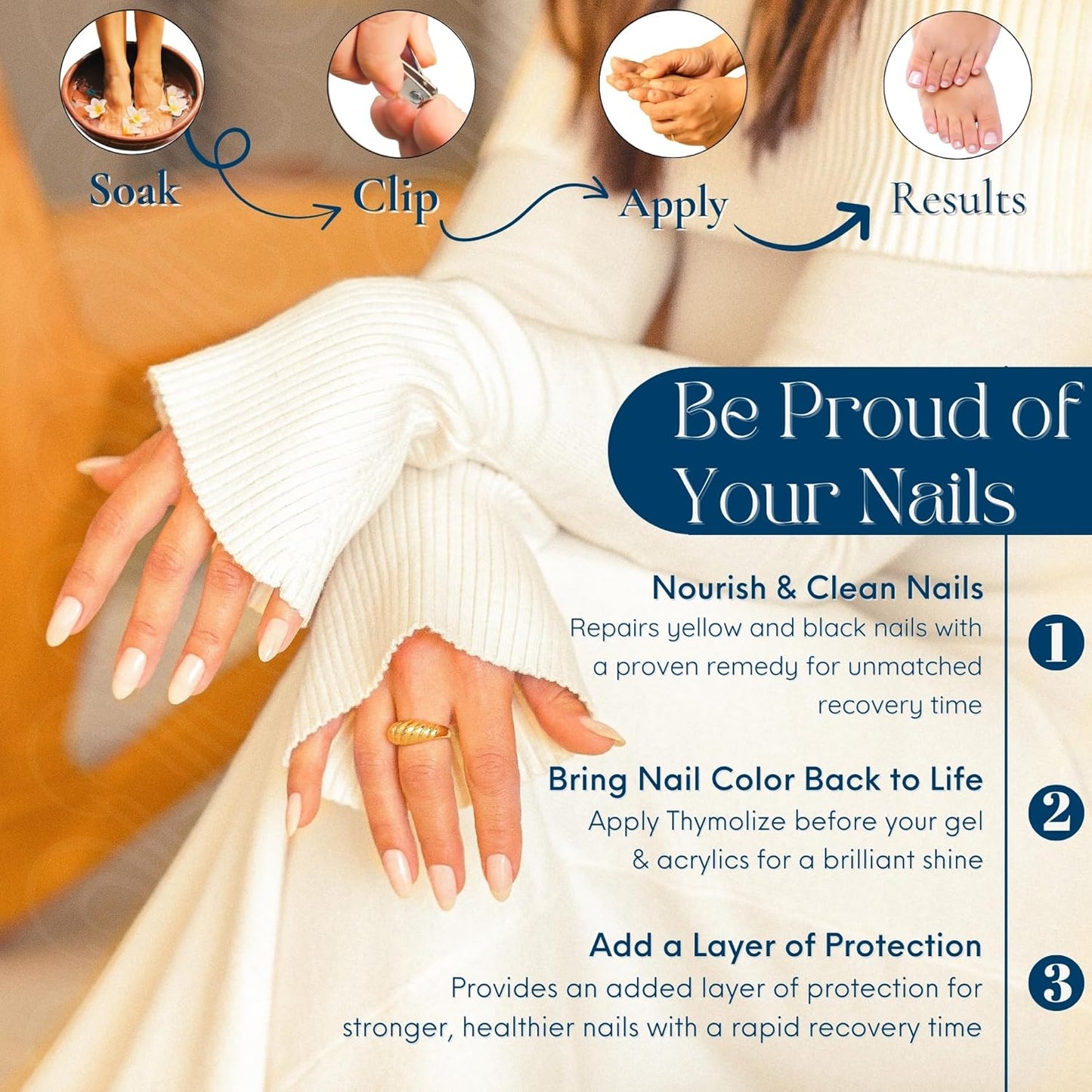 Tammy Taylor Thymolize Nail Treatment for Damaged Nails | Extra Strength Liquid Drops Toenail Repair Solution for Thick & Discolored Toe Nails & Fingernail Care | Stop Nail Biting Immediately