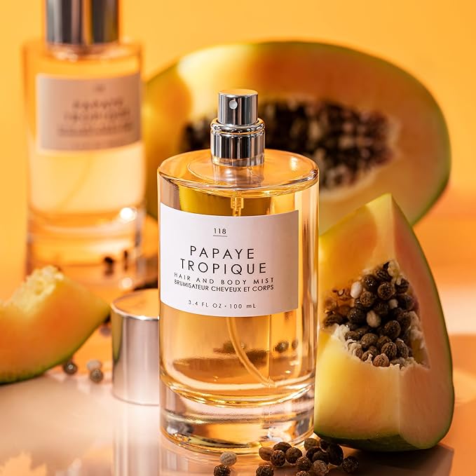Le Monde Gourmand Papaye Tropique Hair & Body Mist - 3.4oz (100ml) - Floral, Fruity, Sandalwood Fragrance Notes