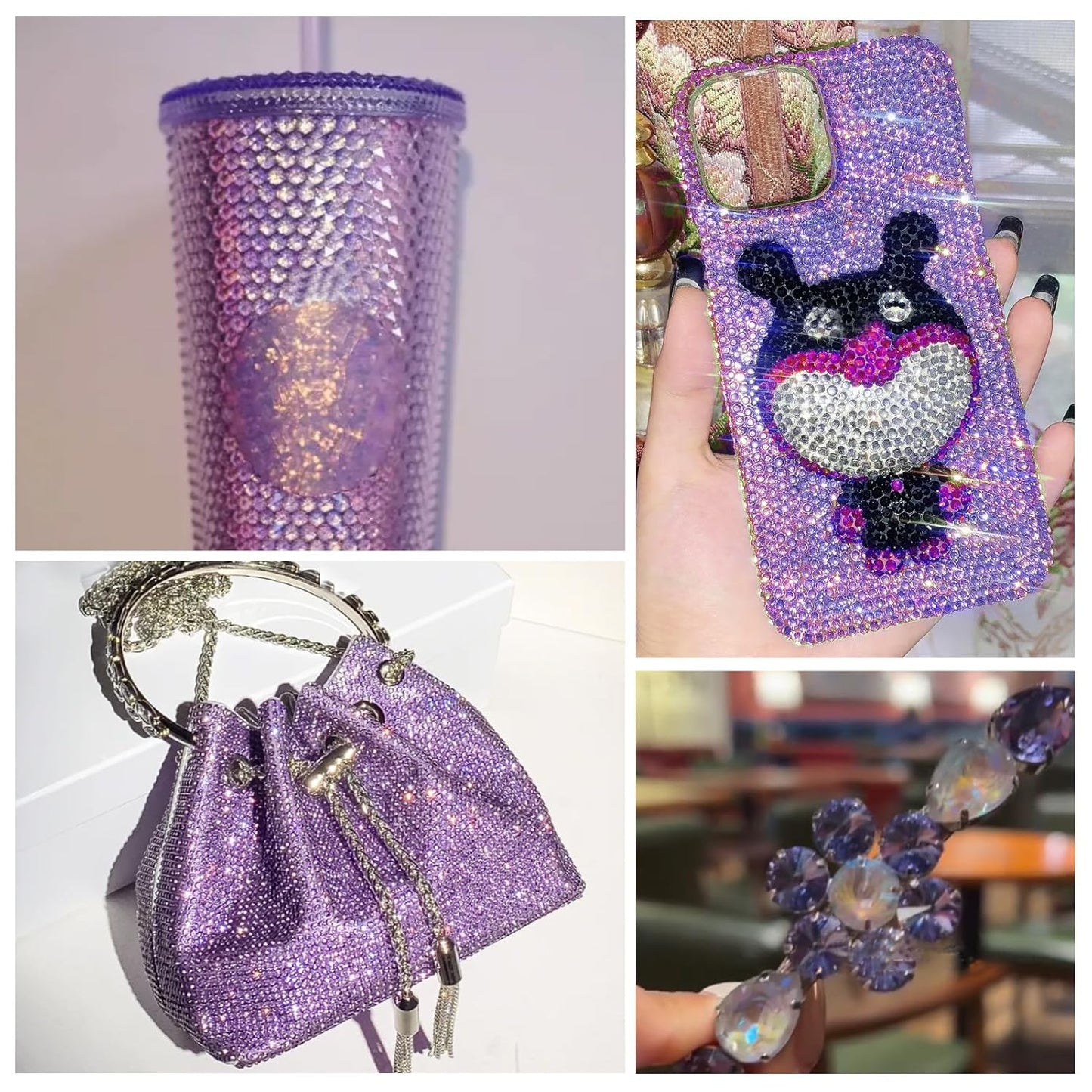 288Pcs Blue Blaze Crystal Rhinestones,Glass Flatback Rhinestones Gemstones for Nail Face Makeup Art Crafts Clothes Decoration -(SS30,6.5mm,Blue Blaze)