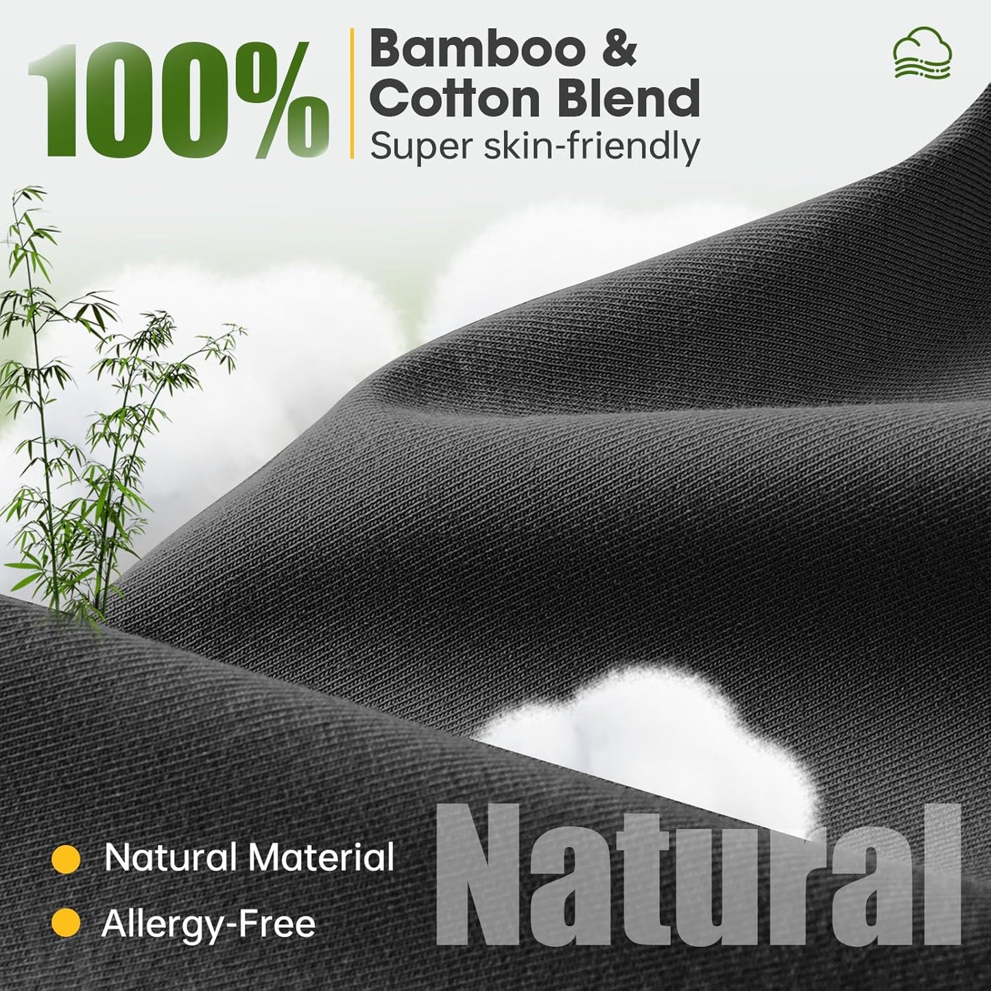 Sleep Headphones with Bluetooth 5.4 Sleep Mask, Bamboo Cotton Music Wireless Bluetooth Eye Mask for Sleeping, Earphones HD Speaker Microphone for Travel, Gifts for Men Women, Black