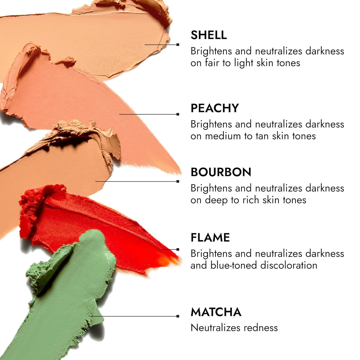 Cover FX Correct Stick Peach Color Corrector Concealer - Bourbon: Neutralize Darkness & Discoloration (Deep to Rich Skin Tones) - Creamy Lightweight Full Coverage