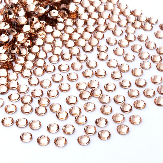 1440Pcs Champagne Crystal Rhinestones,Glass Flatback Rhinestones Gemstones for Nail Face Makeup Art Crafts Clothes Decoration -(SS20,4.8mm,Champagne)