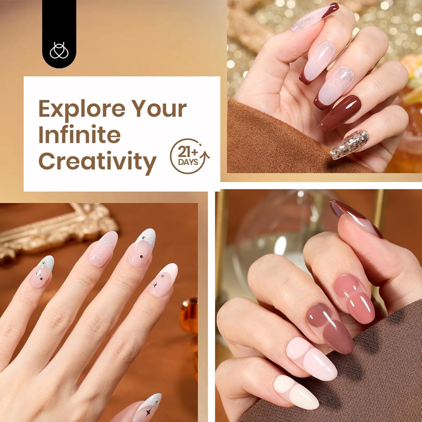 Beetles Nail Dip Powder Kit 20 Colors Nude Pink Glitter Quick Drying Dipping Powder Color Set for French Nail Art Manicure DIY Salon Gift for Women