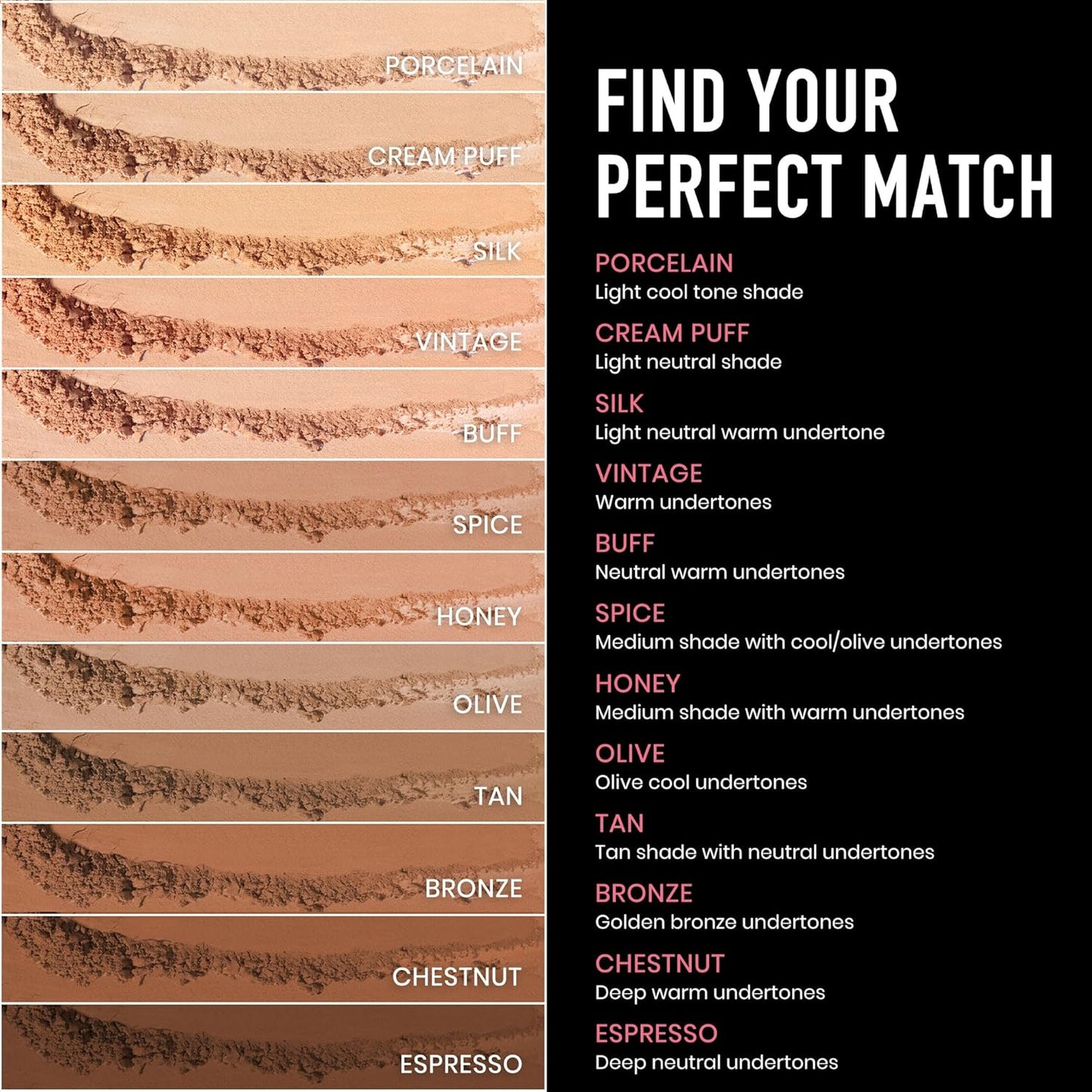 Frankie Rose Cosmetics Powder Foundation – Full Coverage Face Powder For Pores & Imperfections, Evens Out Skin Tone & Shine-Control | 58 Grams (Honey)