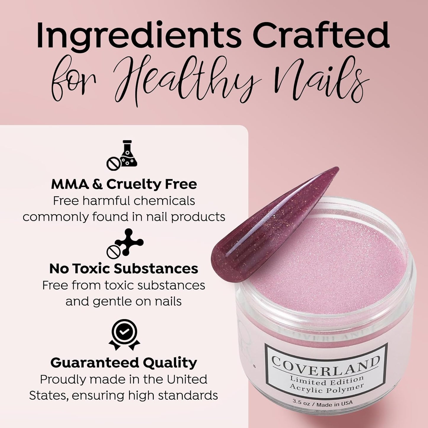 Coverland Acrylic Powder 3.5oz "Flirt" - Limited Edition