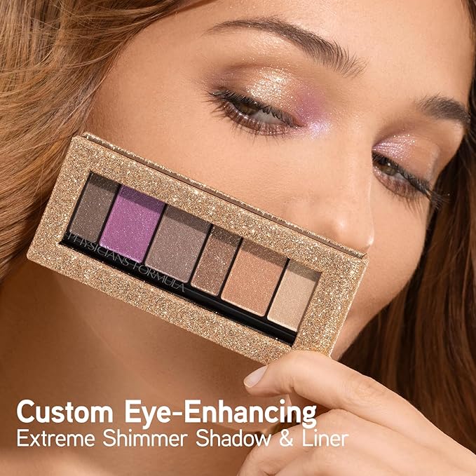 Physicians Formula Shimmer Strips Custom Eye Enhancing Eyeshadow & Eyeliner, Glam Nude, Dermatologist Tested