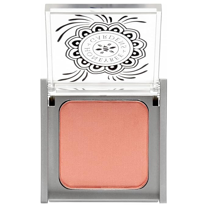 Honeybee Gardens Complexion Perfecting Blush in Tea Rose, Medium Spiced Peach, Vegan & Gluten-Free, 8.5g