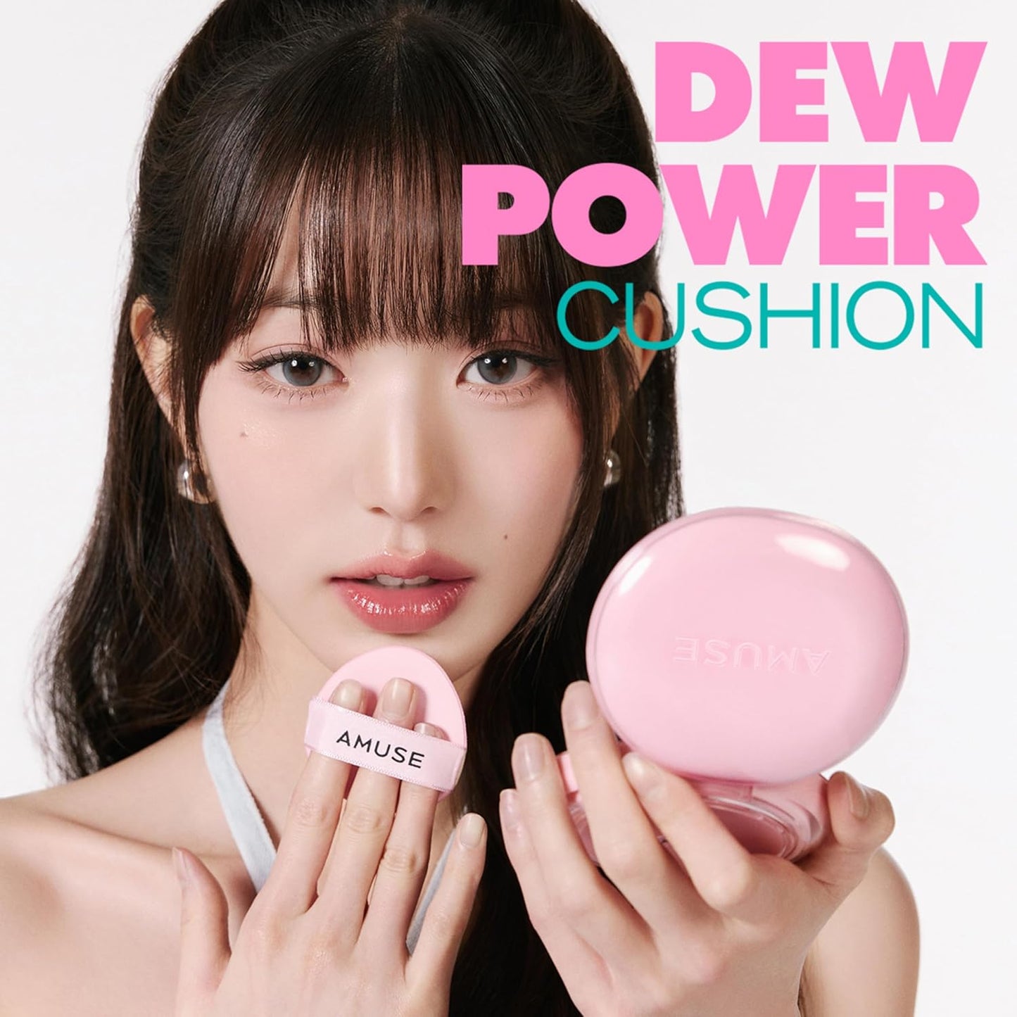 Amuse SEOUL DEW POWER VEGAN CUSHION FOUNDATION | Dewy, glow, long-lasting, double coverage, clean beauty, lightweight, natural look, foundation for sensitive skin, hydrating cushion (1.5 NATURAL)