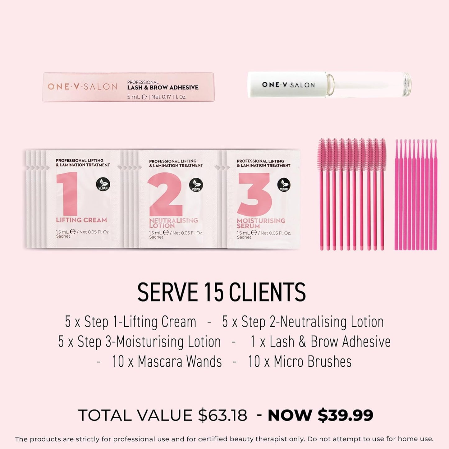 Essential Brow lamination professional kit - Instant Lift for Brows – Vegan, Long-Lasting – complete kit with sachets, tools(Multicolor-2)