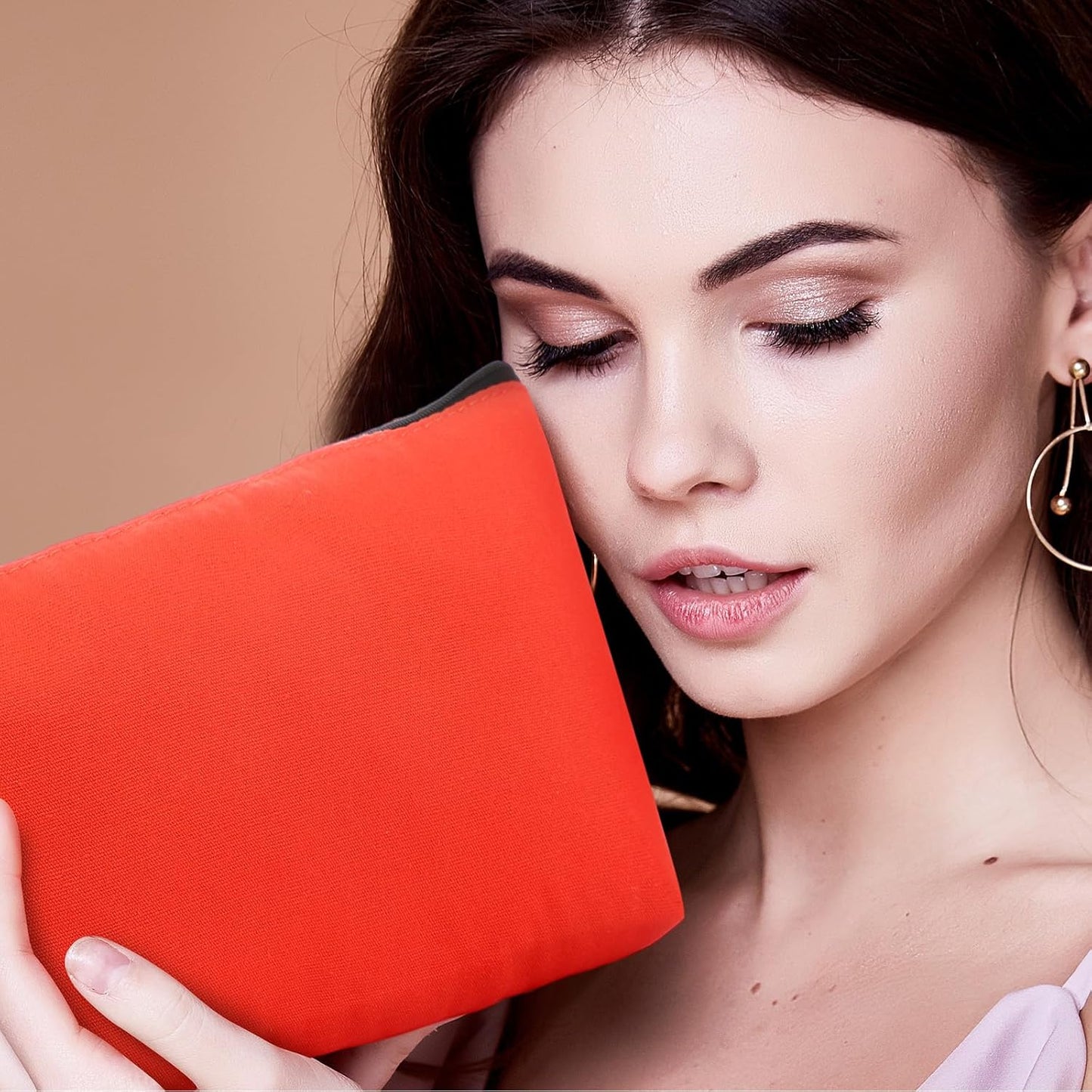 Saintrygo 30 Pcs Makeup Bag Travel Canvas Cosmetic Bag Bulk Multipurpose Small Makeup Pouch for Purse Portable Blank Zipper Toiletry Organizer DIY for Women Assorted Color(Novel,7.5 x 5 x 1.8 Inch)