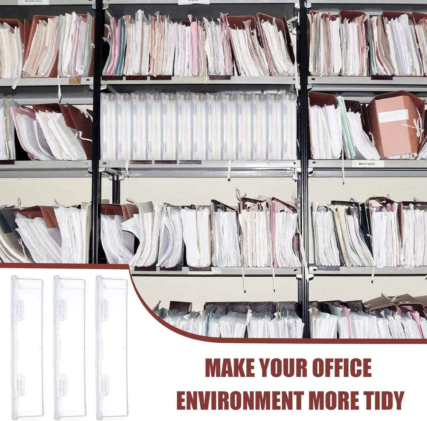 Qunclay 6 Pcs 10.6'' x 7.7'' x 2'' Plastic Storage Box with Lid Multipurpose Craft Organizers Plastic Containers Clear Pencil Case Art Satchel Storage Case for Beads Ornaments Crafts Accessories