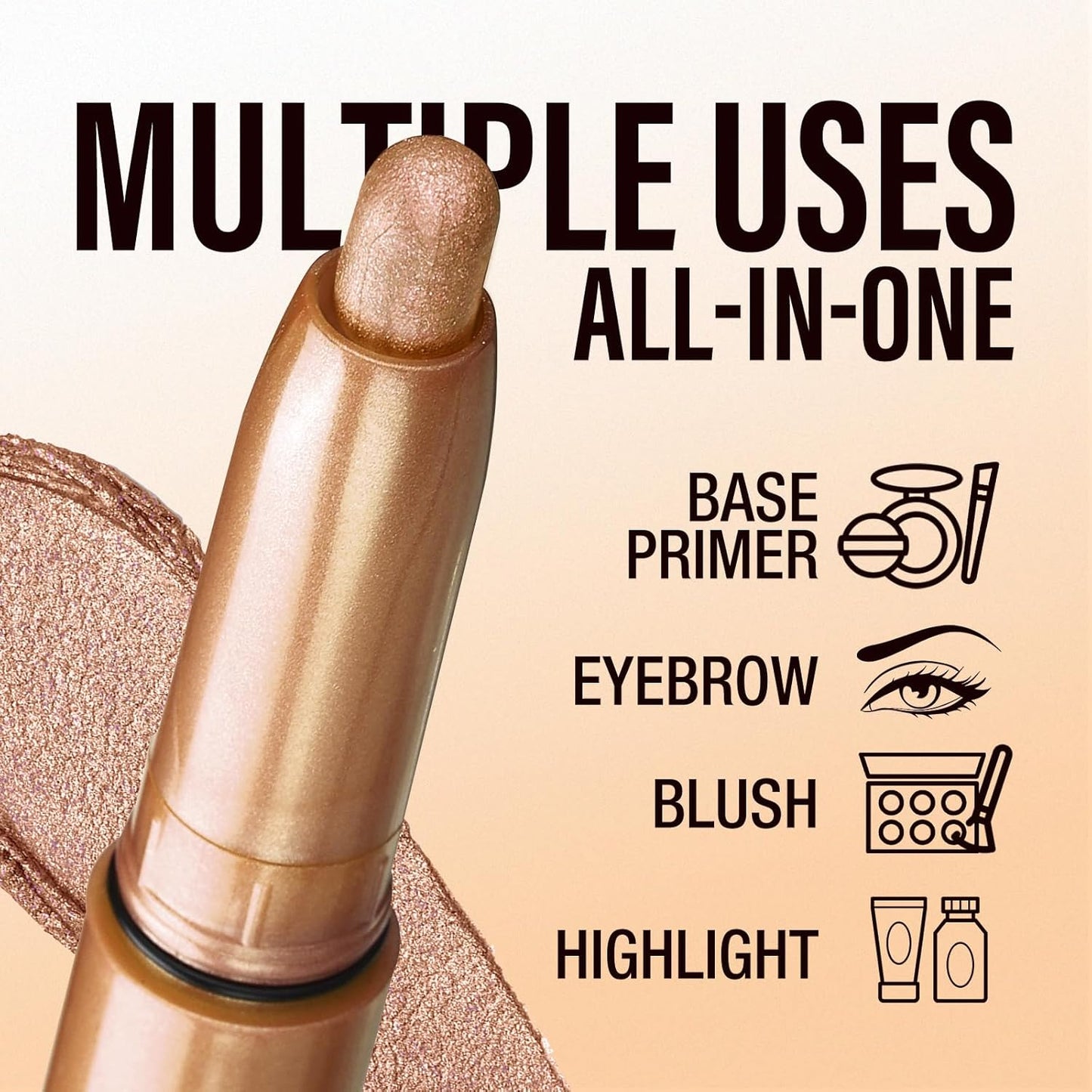 Jolilab Eyeshadow Stick Set, 2 PCS Matte Professional Bright-Colored Contouring and Highlight Stick, Cream Waterproof Long Lasting High Pigmented Eye Shadow (2, 05+21 2pcs)