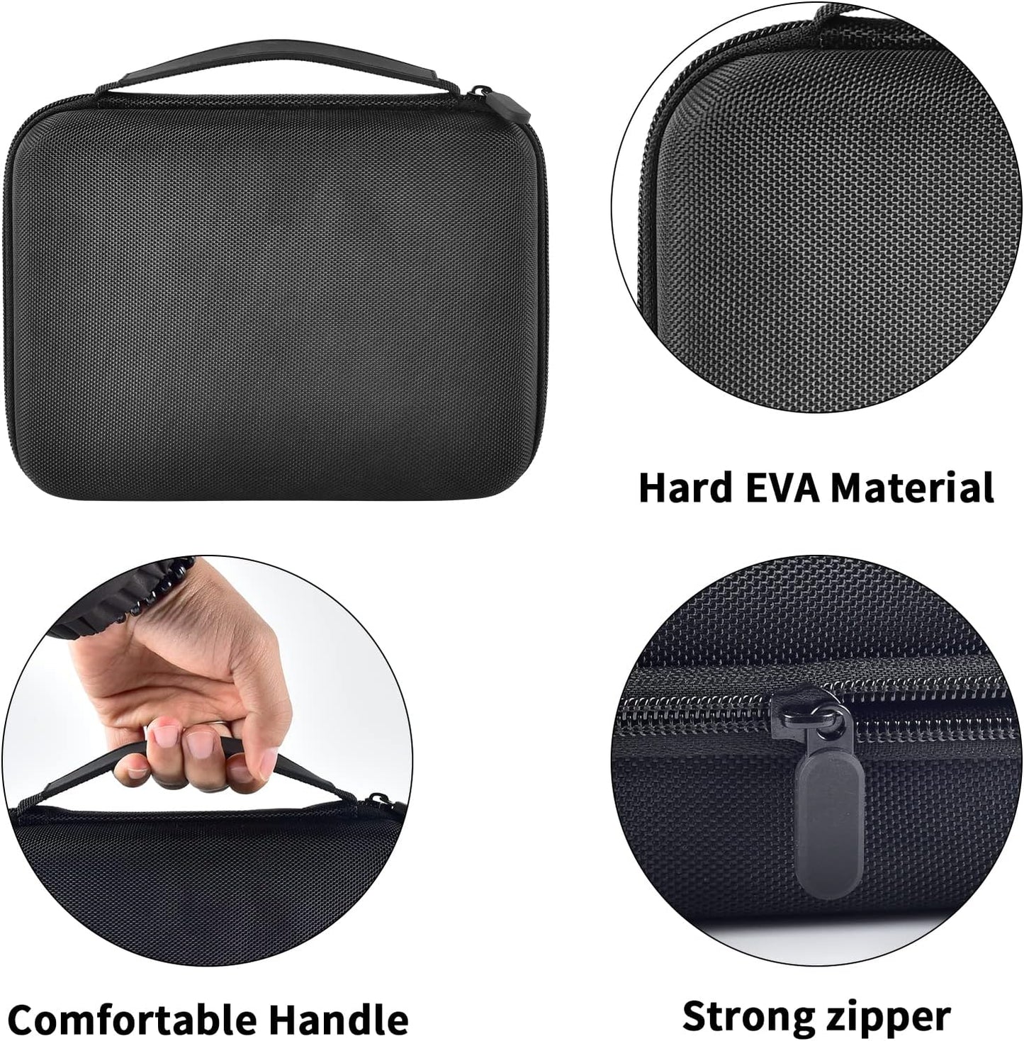 Case for Hatteker/for oneisall/for Ufre/for Limural Hair Clipper, Beard Trimmer Organizer Box for Men Hair Cordless Precision Shaver, with Inner Net Bag for Grooming Kit - Large(Case Only)