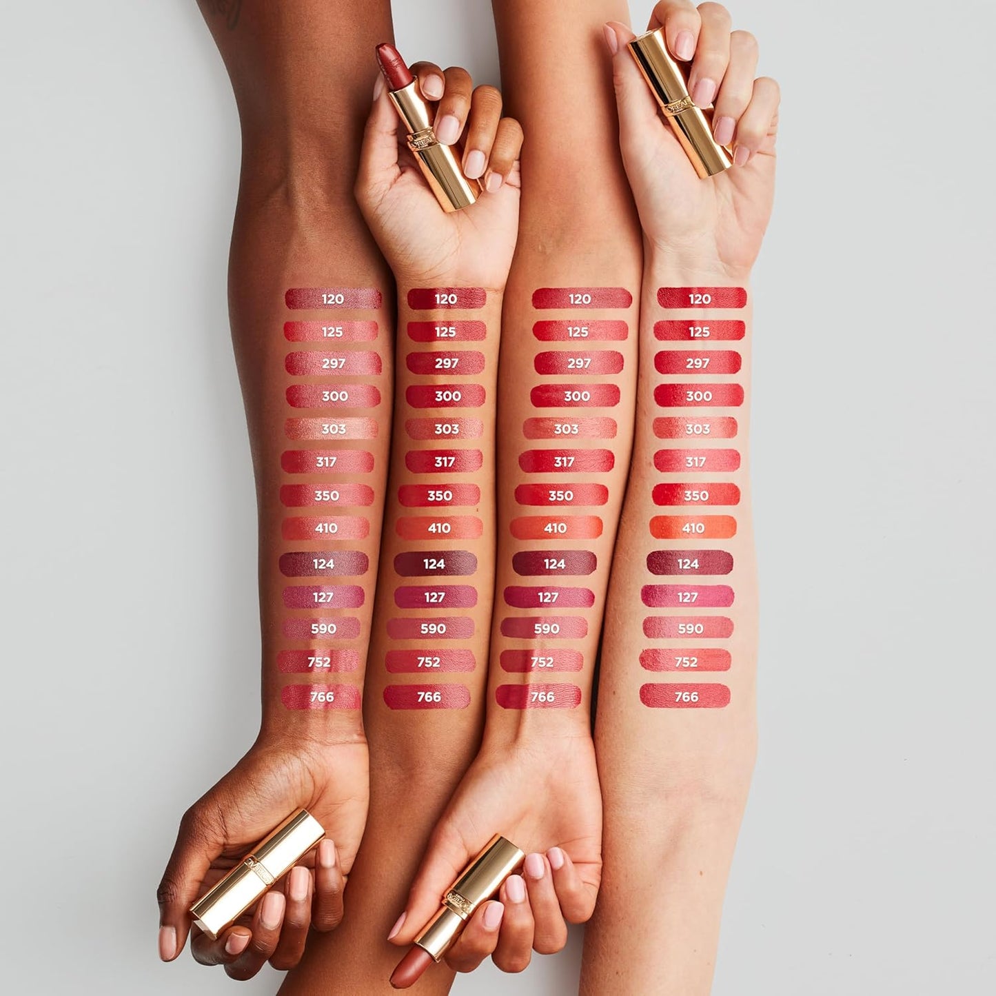 L'Oreal Paris Colour Riche Original Creamy, Hydrating Satin Lipstick with Argan Oil and Vitamin E, Blazing Lava , 1 Count