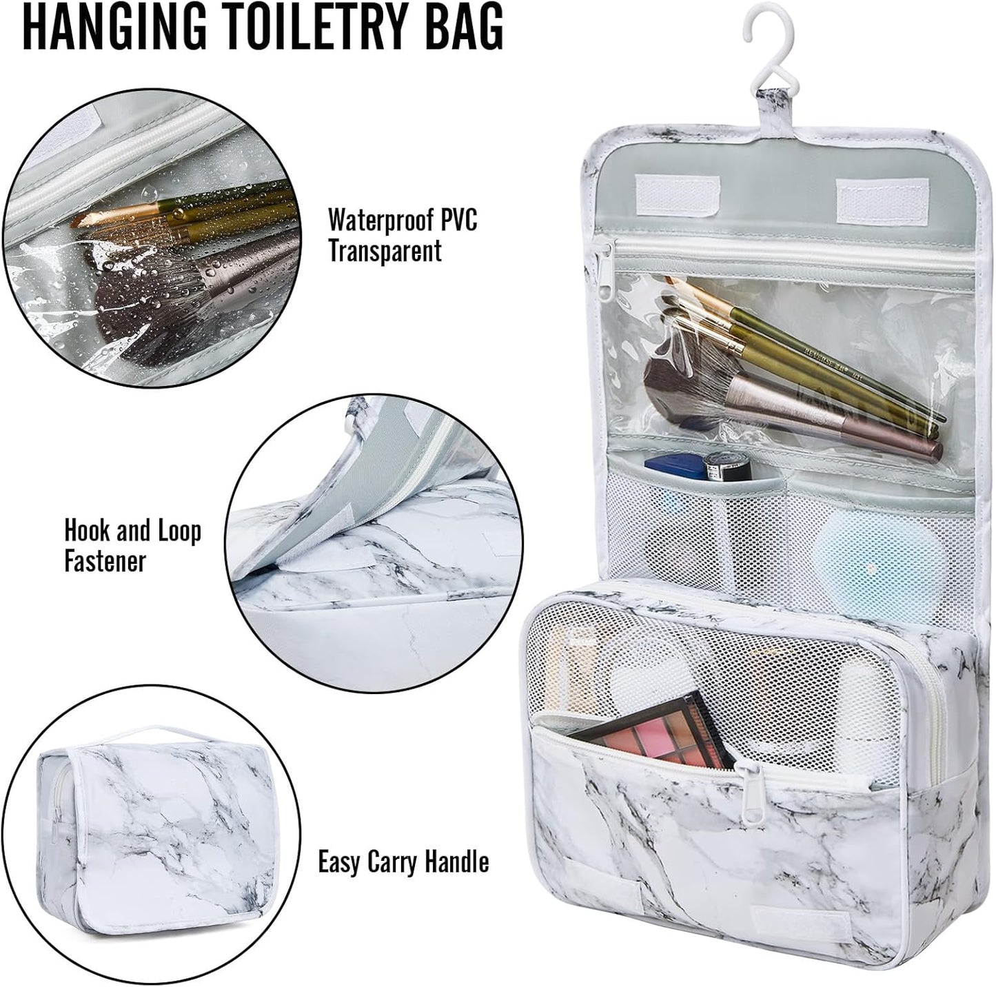 Veken 8 Set Packing Cubes for Travel Essentials, Suitcase Organizer Bags in 4 Sizes, Carry-On Luggage Accessories with Large Laundry & Hanging Toiletry Bag, Must-Have for Airplane, Road Trip & Camping