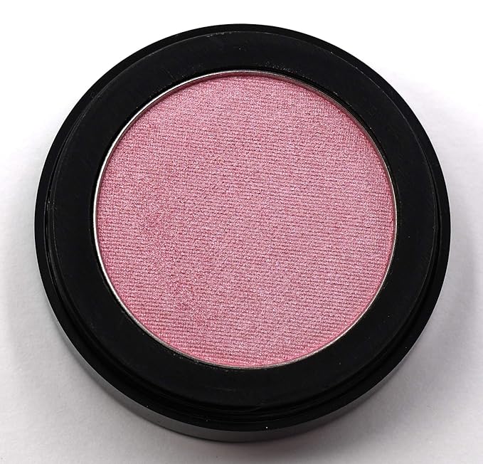 Pink Glow Satin Light Baby Pink Opal Sunkissed Shimmering Shimmer Pressed Powder Single Vegan Eyeshadow; Talc, Paraben & Cruelty Free