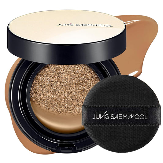 JUNG SAEM MOOL Essential Skin Nuder Cushion 30C Cinnamon 0.49 Fl Oz, No Refill, Natural Radiant Finish Cushion Foundation with Buildable Coverage, Lightweight Texture, Korean Foundation Makeup